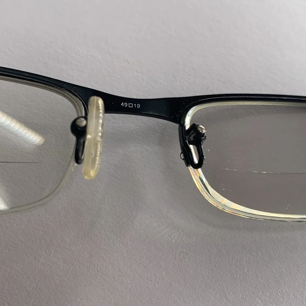 Scott Harris 112 Europa International Eyeglasses Frame Women's Black Half Rim